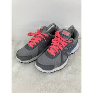 Nike Women’s Revolution 2 Running Shoes Grey Pink Lace Up Size 8.5